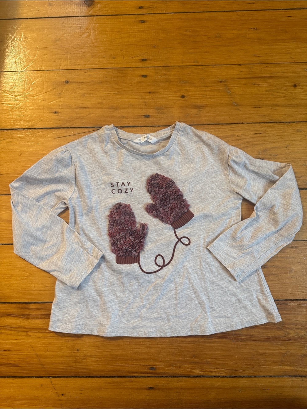 Mango Grey Kids Long-Sleeve Tee